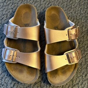 Birkenstock Arizona Kids Electric Metallic Copper Sandals Girls Size 31 ( 13 )